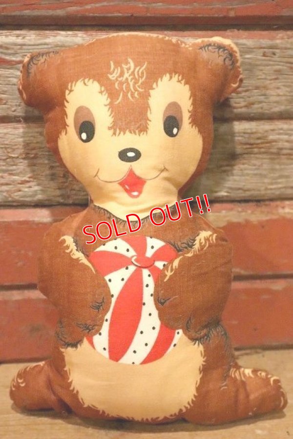 画像1: ct-230414-28 Vintage Bear Cloth Doll