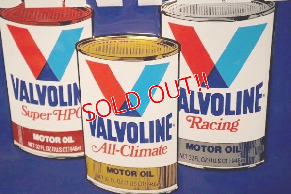 画像2: dp-230503-69 VALVOLINE / 1980's Embossed Metal Sign