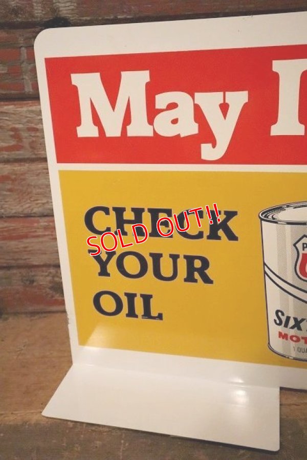 画像4: dp-230503-61 PHILLIPS 66 / 1960's W-side Metal Sign