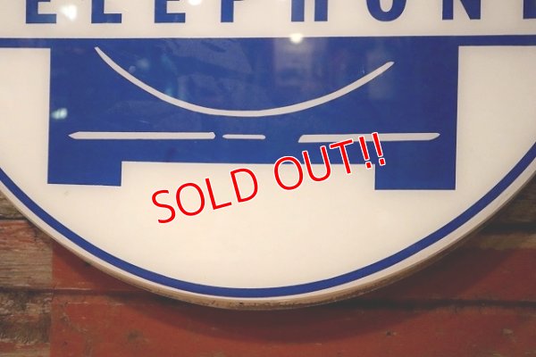 画像4: dp-230401-37 Vintage Public Telephone Sign