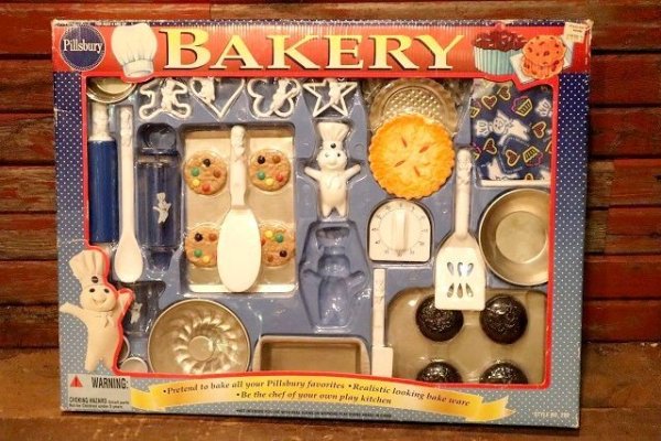 画像1: ct-230301-08 Pillsbury / Poppin Fresh 1990's BAKERY FOOD TOY Set