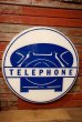 画像1: dp-230401-37 Vintage Public Telephone Sign (1)