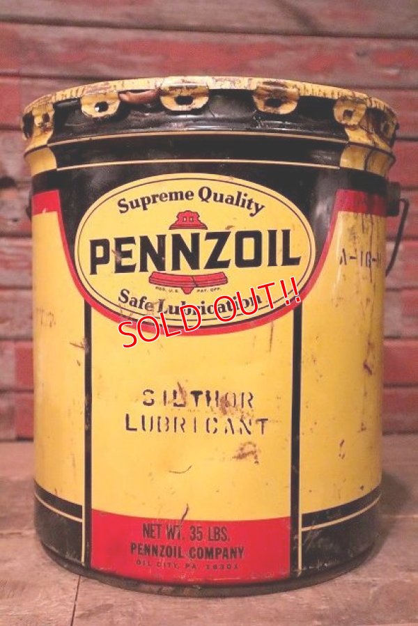 画像1: dp-230503-31 PENNZOIL / 1970's 5 U.S. GALLONS CAN