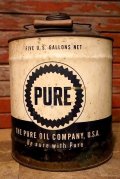 dp-230503-49 PURE / 1950's 5 U.S. GALLONS CAN