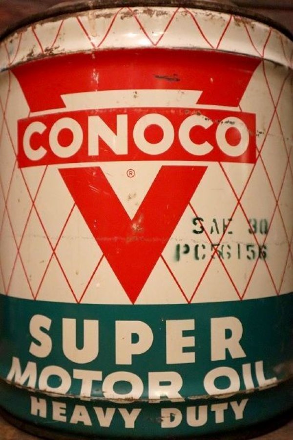 画像2: dp-230503-78 CONOCO / SUPER MOTOR OIL 1950's-1960's 5 U.S. GALLONS CAN