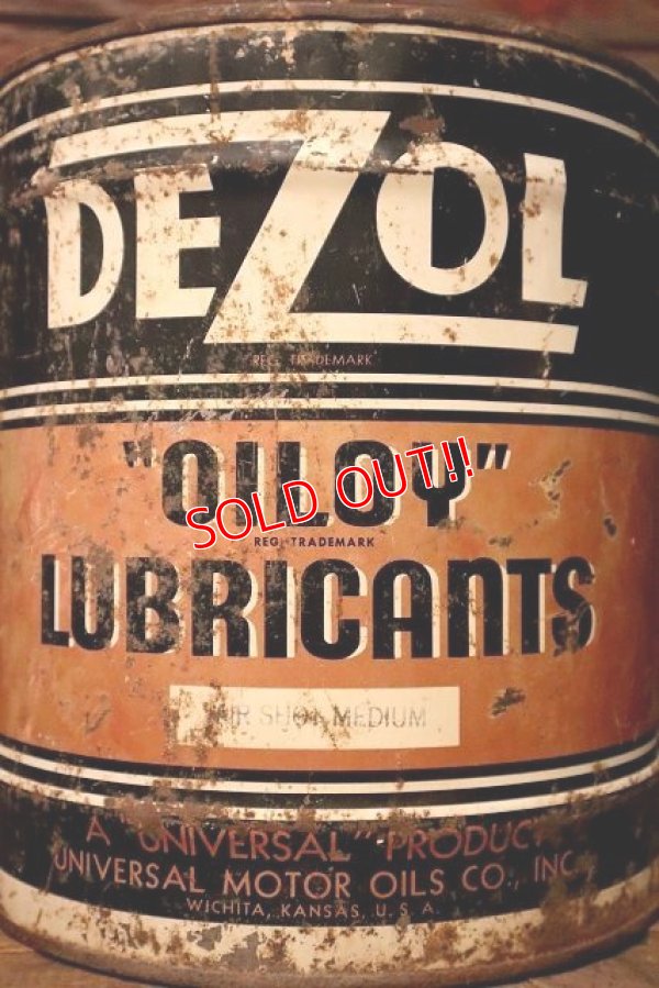 画像2: dp-230503-57 UNIVERSAL OIL CO., INC / DEZOL "OILPY" LUBRICANTS 1950's-1960's 5 U.S. GALLONS CAN