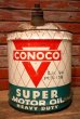 画像1: dp-230503-78 CONOCO / SUPER MOTOR OIL 1950's-1960's 5 U.S. GALLONS CAN (1)