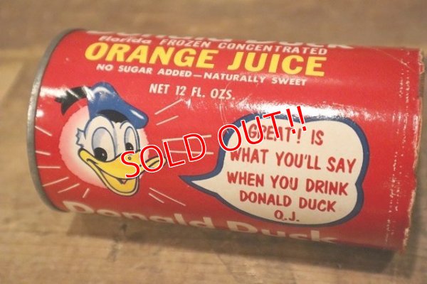 画像2: ct-230414-51 Donald Duck / 1960's-1970's 12 FL OZ..Orange Juice Can