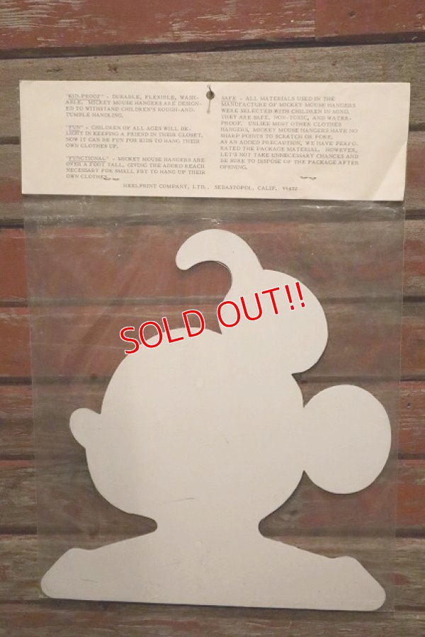 画像9: ct-230201-12 Mickey Mouse / 1970's-1980's Plastic Clothes Hanger