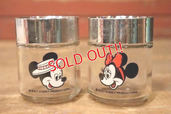 画像1: ct-230414-80 Mickey Mouse & Minnie Mouse / 1960's-1970's Salt & Pepper Shaker
