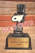 ct-230414-12 Snoopy / AVIVA 1970's Trophy "World"s Greatest Boss"