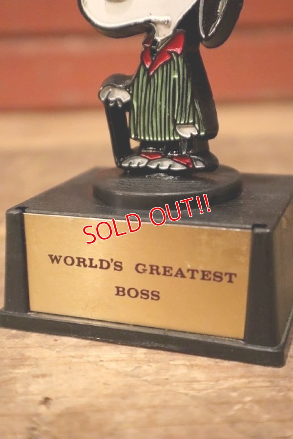 画像3: ct-230414-12 Snoopy / AVIVA 1970's Trophy "World"s Greatest Boss"