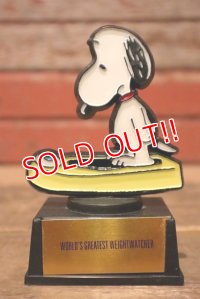 ct-230301-106 Snoopy / AVIVA 1970's Trophy "World Greatest Weight Watcher"
