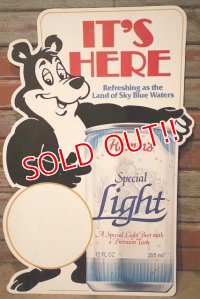 ct-230518-14 Hamm's Bear / 1983 Paper Sign