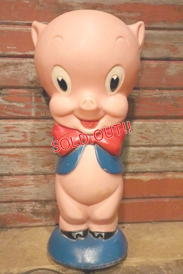 画像1: ct-230518-15 Porky Pig / 1960's Portable Lamp