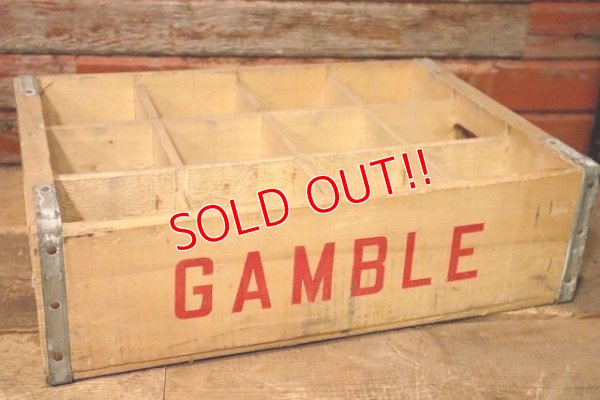 画像3: dp-230401-12 GAMBLE / Vintage Wood Box