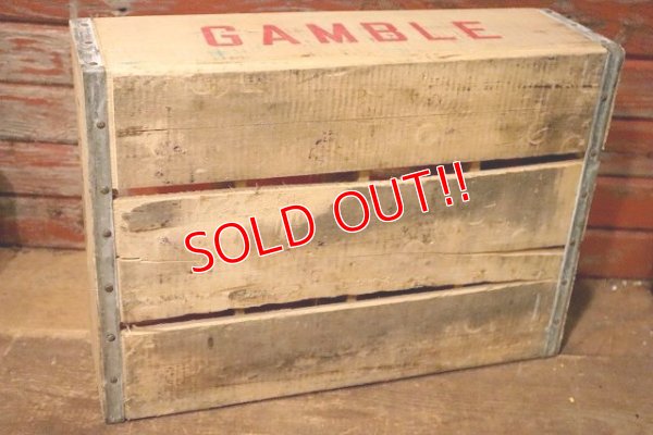 画像9: dp-230401-12 GAMBLE / Vintage Wood Box