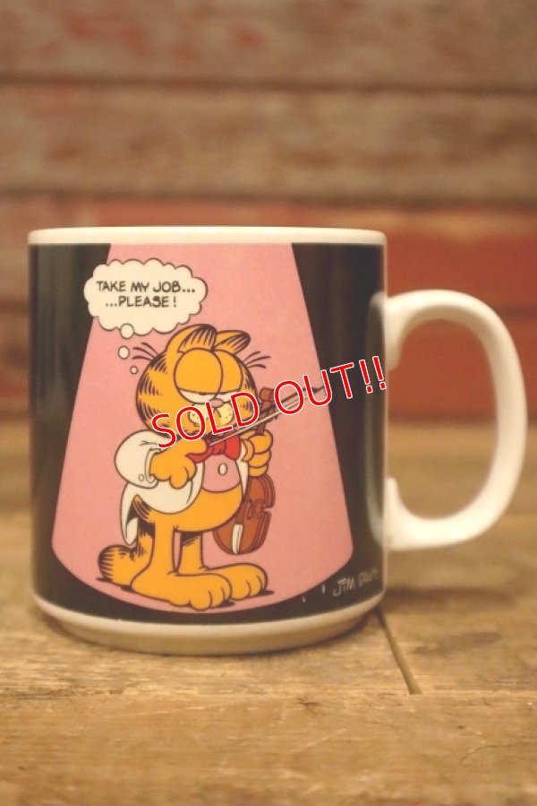 画像1: ct-230503-02 Garfield / ENESCO 1980's Ceramic Mug "Violin"