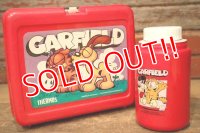 ct-230503-02 Garfield / THERMOS 1980's Plastic Lunch Box