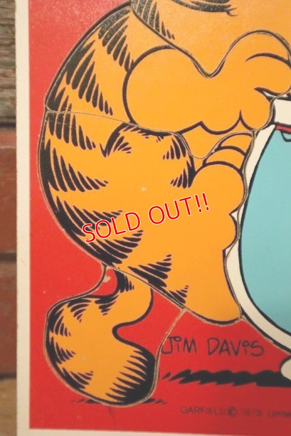 画像4: ct-230503-02 Garfield / Playskool 1970's Wood Frame Tray Puzzle