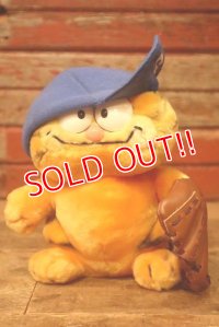 ct-230503-02 Garfield / DAKIN 1980's Plush Doll "Baseball"