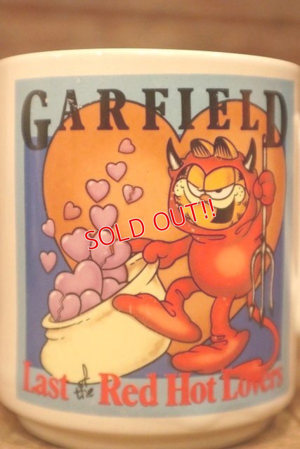 画像2: ct-230503-02 Garfield / ENESCO 1980's Ceramic Mug "Red Devil "