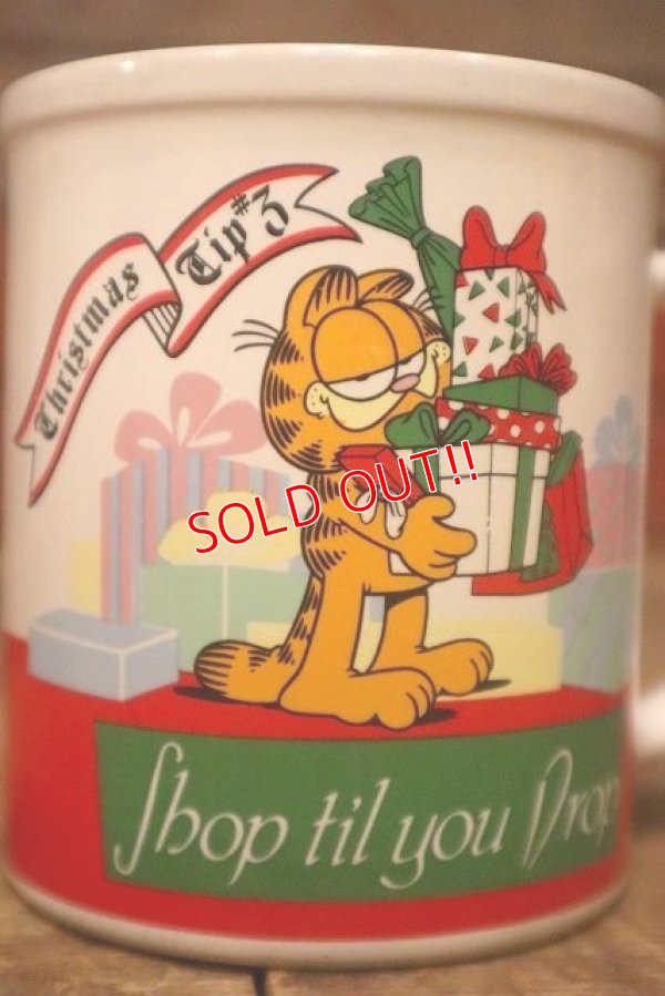 画像2: ct-230503-02 Garfield / ENESCO 1980's Ceramic Mug "Christmas"