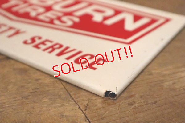 画像5: dp-230503-74 AUBURN TIRES / 1950's-1960's Metal Sign