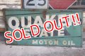 dp-230401-23 QUAKER STATE MOTOR OIL / 1940's METAL SIGN