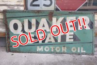 dp-230401-23 QUAKER STATE MOTOR OIL / 1940's METAL SIGN