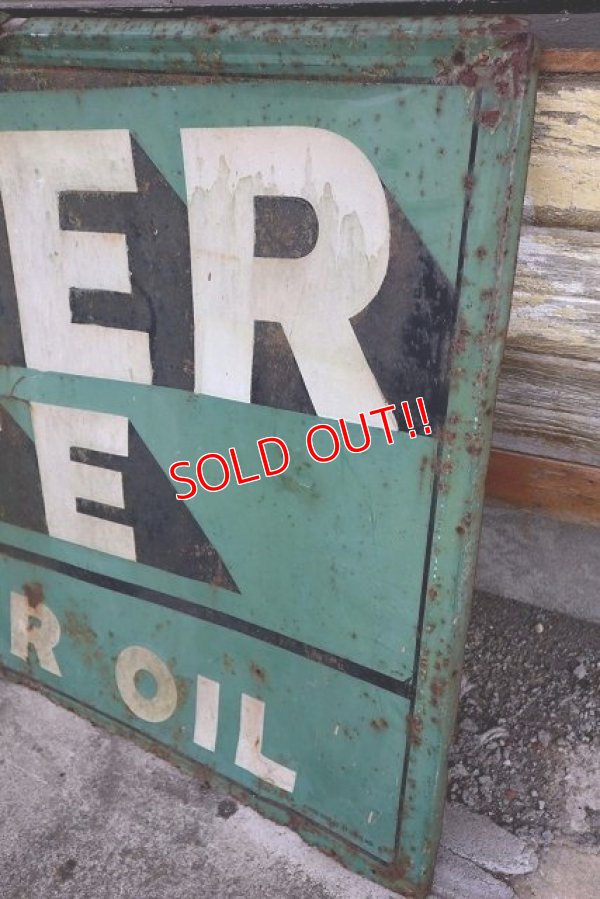 画像5: dp-230401-23 QUAKER STATE MOTOR OIL / 1940's METAL SIGN