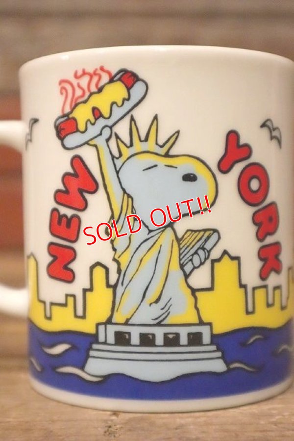 画像4: ct-230414-37 Snoopy / 1970's-1980's Ceramic Mug "NEW YORK"