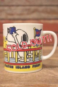 ct-230414-37 Snoopy / 1970's-1980's Ceramic Mug "NEW YORK"
