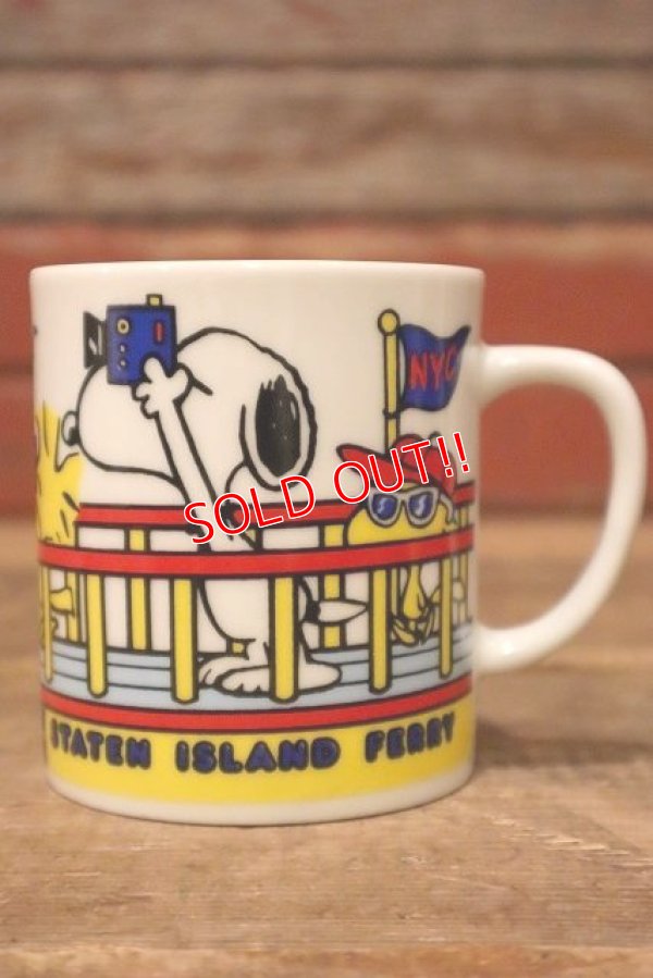 画像1: ct-230414-37 Snoopy / 1970's-1980's Ceramic Mug "NEW YORK"