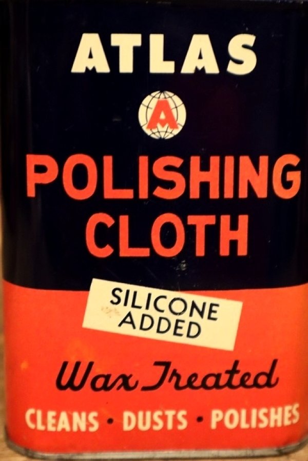 画像2: dp-230601-01 ATLAS / 1950's POLISHING CLOTH CAN