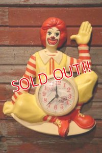ct-230601-14 McDonald's / Ronald McDonald 1980's Wall Clock (A)
