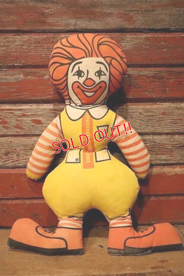 画像1: ct-230601-18 McDonald's / Ronald McDonald 1970's Pillow Doll