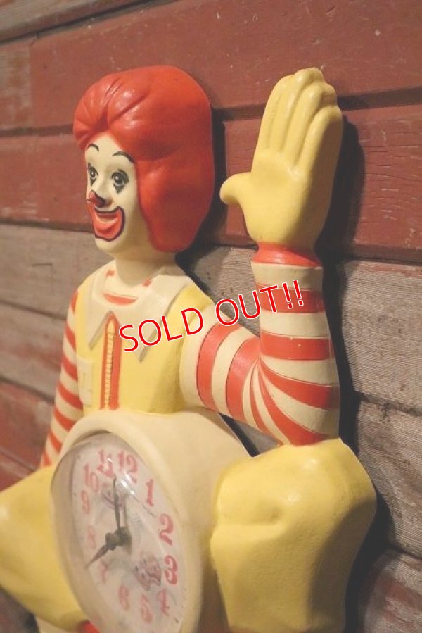 画像5: ct-230601-14 McDonald's / Ronald McDonald 1980's Wall Clock (A)