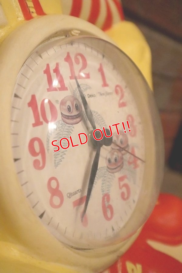 画像9: ct-230601-14 McDonald's / Ronald McDonald 1980's Wall Clock (A)