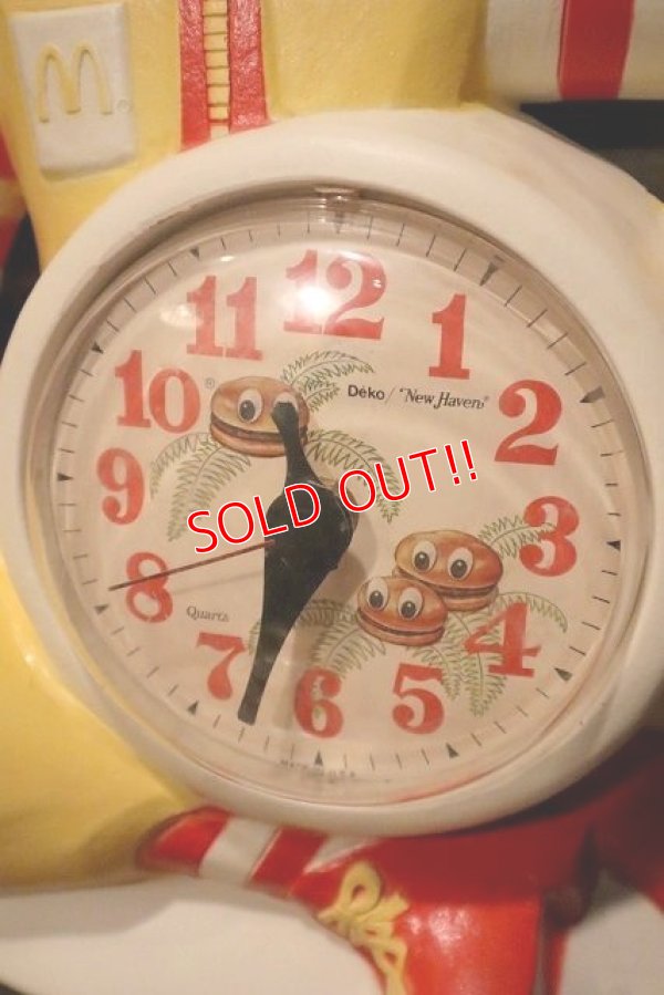 画像3: ct-230601-15 McDonald's / Ronald McDonald 1980's Wall Clock (B)