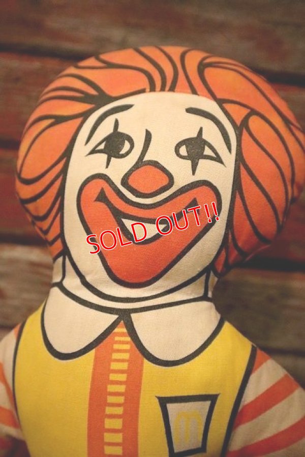 画像2: ct-230601-18 McDonald's / Ronald McDonald 1970's Pillow Doll