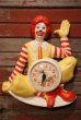 画像1: ct-230601-15 McDonald's / Ronald McDonald 1980's Wall Clock (B) (1)