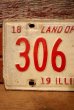 画像5: dp-230601-21 License Plate 1968 ILLINOIS "306 127" Set