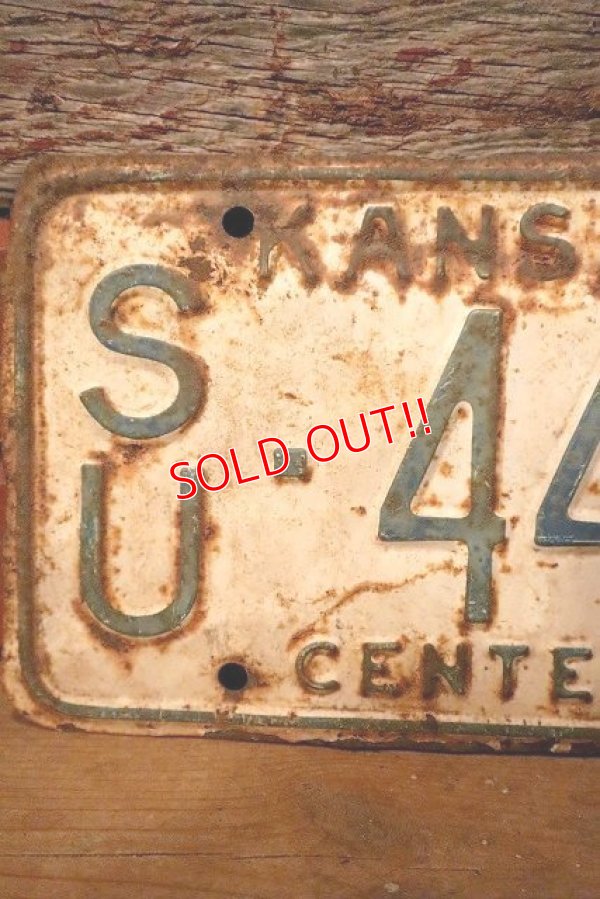 画像2: dp-230601-21 License Plate 1961 KANSAS "SU-4484"