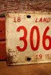 画像3: dp-230601-21 License Plate 1968 ILLINOIS "306 127" Set