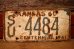 画像1: dp-230601-21 License Plate 1961 KANSAS "SU-4484" (1)