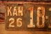 画像2: dp-230601-21 License Plate 1926 KANSAS "18-143" (2)