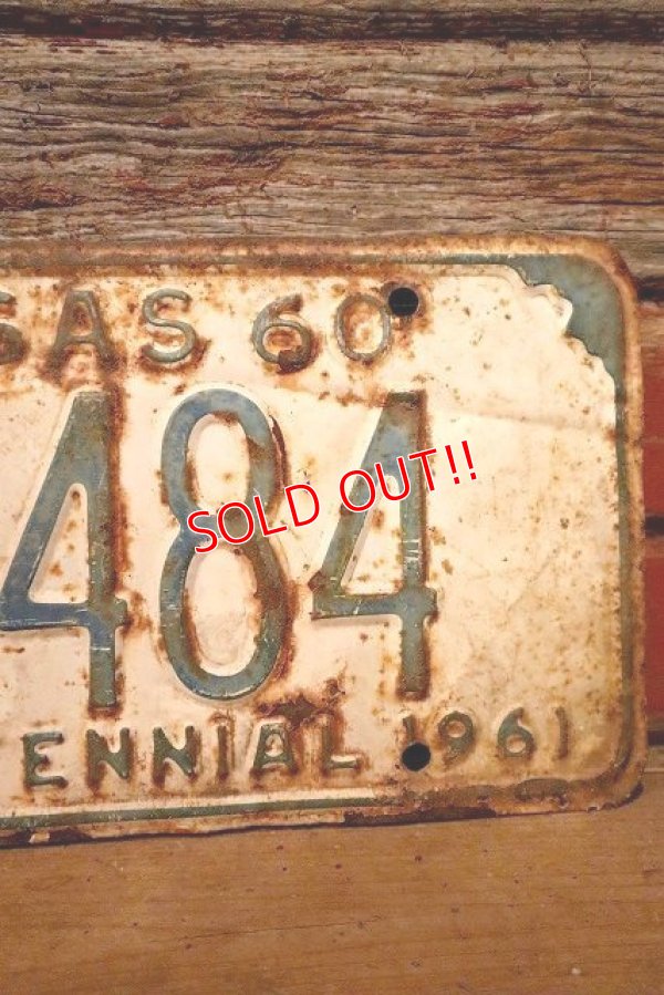 画像3: dp-230601-21 License Plate 1961 KANSAS "SU-4484"