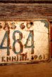 画像3: dp-230601-21 License Plate 1961 KANSAS "SU-4484" (3)