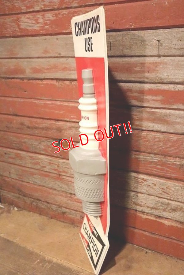 画像7: dp-230401-53 CHAMPION SPARK PLUGS / 1970's 3D Plastic Sign